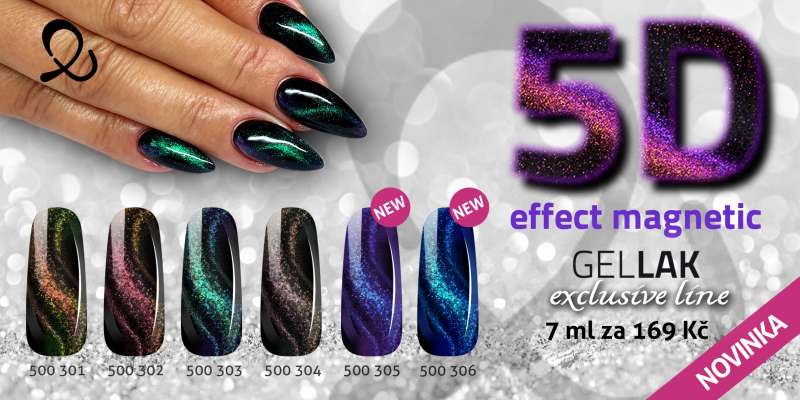 Gel laky Exclusive 5D Effect MAGNETIC