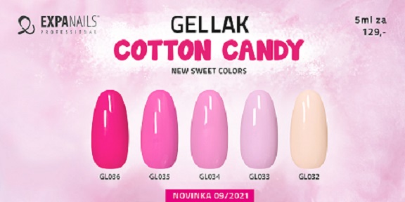 Gel laky Cotton Candy